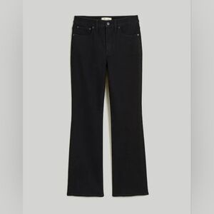 Madewell Tall Mid-rise Kick Out Jean In Black Rinse 28T